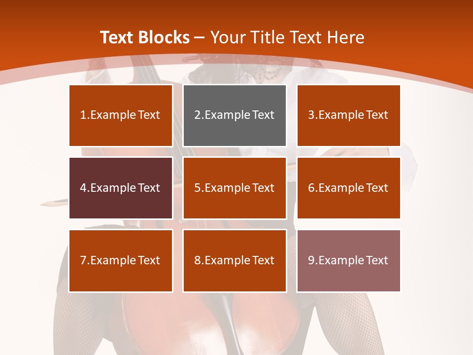 Girl Playing Cello PowerPoint Template