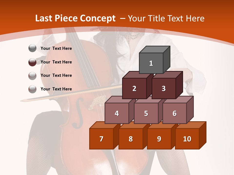 Girl Playing Cello PowerPoint Template