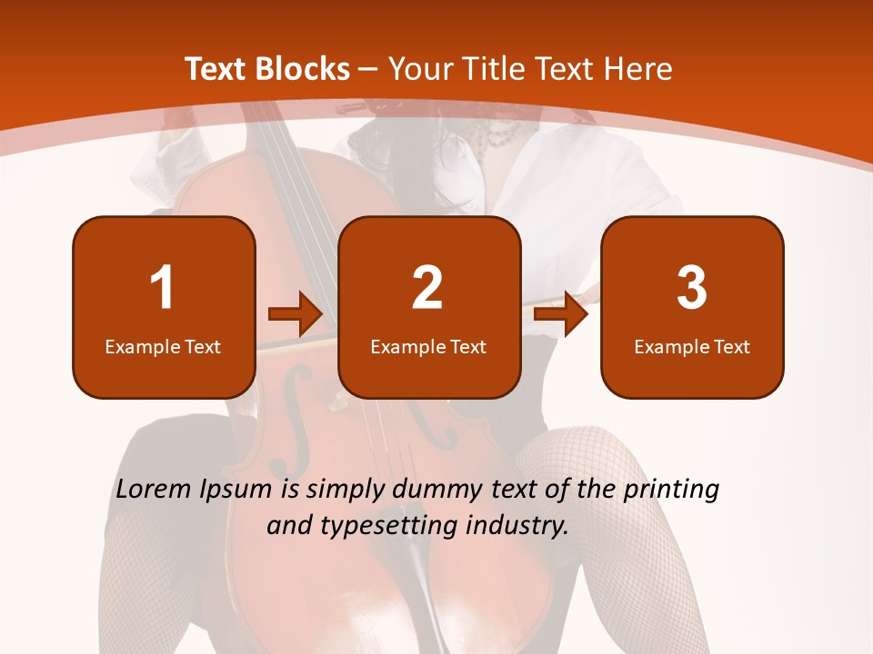 Girl Playing Cello PowerPoint Template