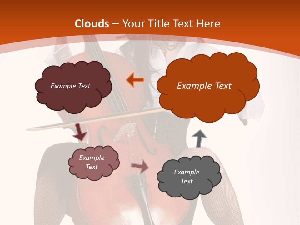 Girl Playing Cello PowerPoint Template