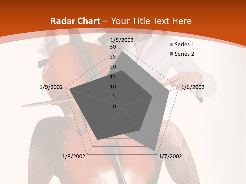 Girl Playing Cello PowerPoint Template