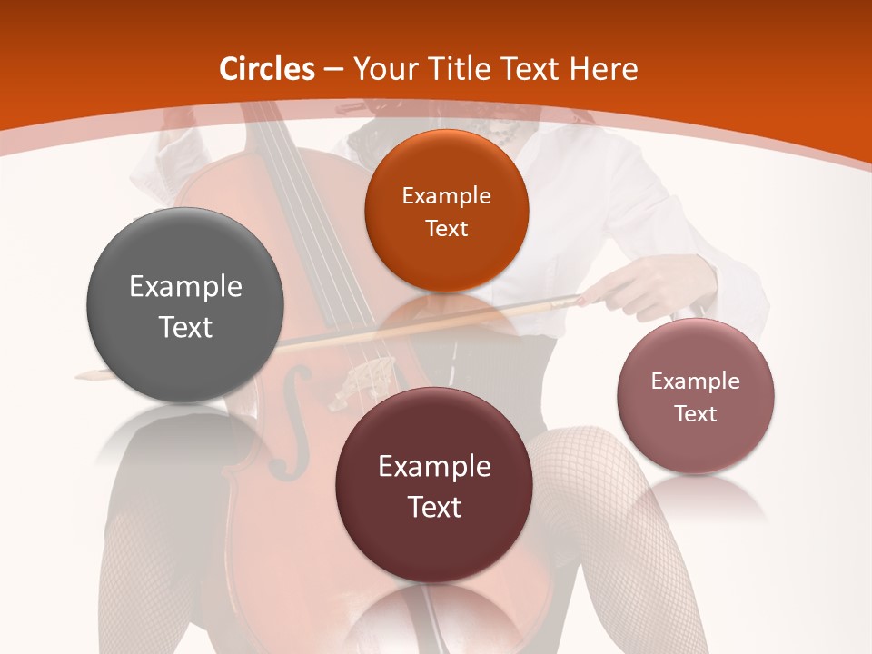 Girl Playing Cello PowerPoint Template