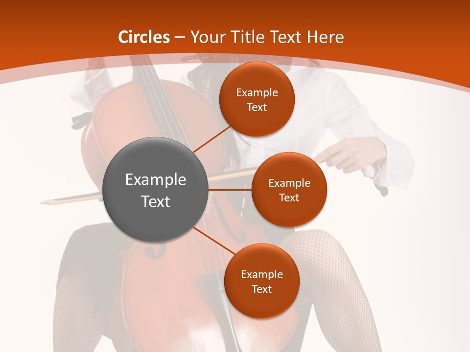 Girl Playing Cello PowerPoint Template