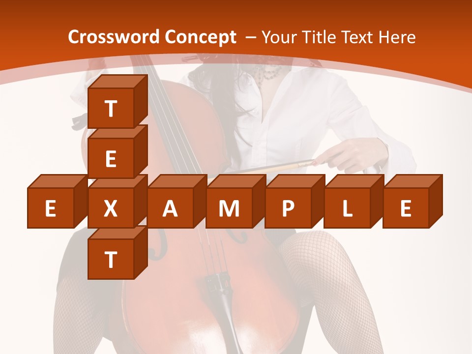 Girl Playing Cello PowerPoint Template