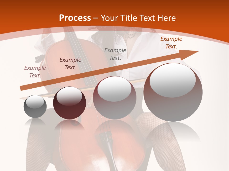 Girl Playing Cello PowerPoint Template