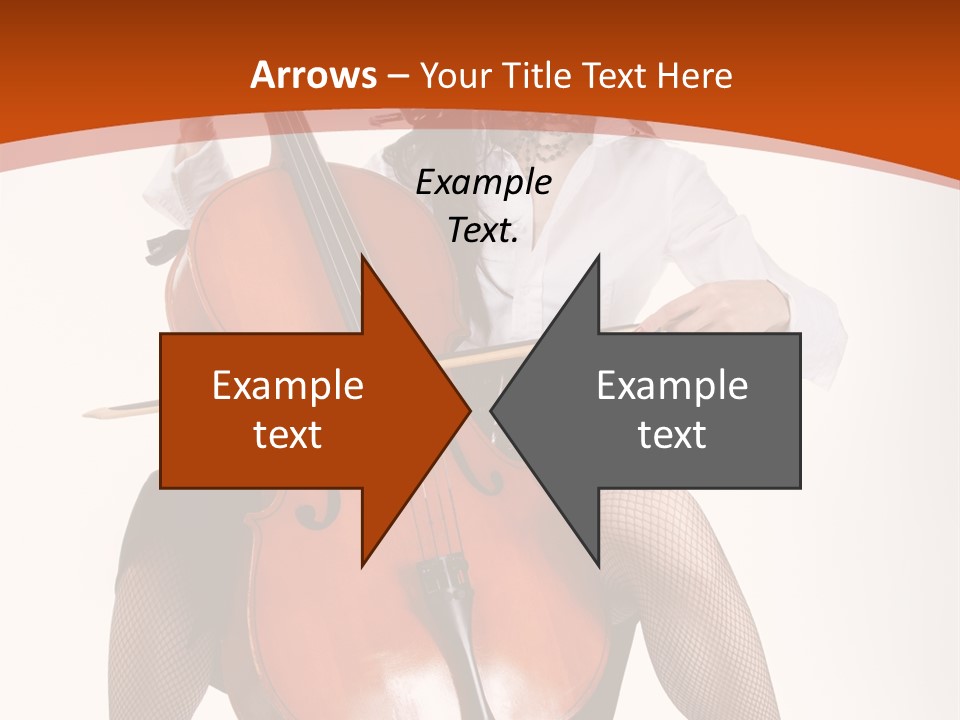 Girl Playing Cello PowerPoint Template
