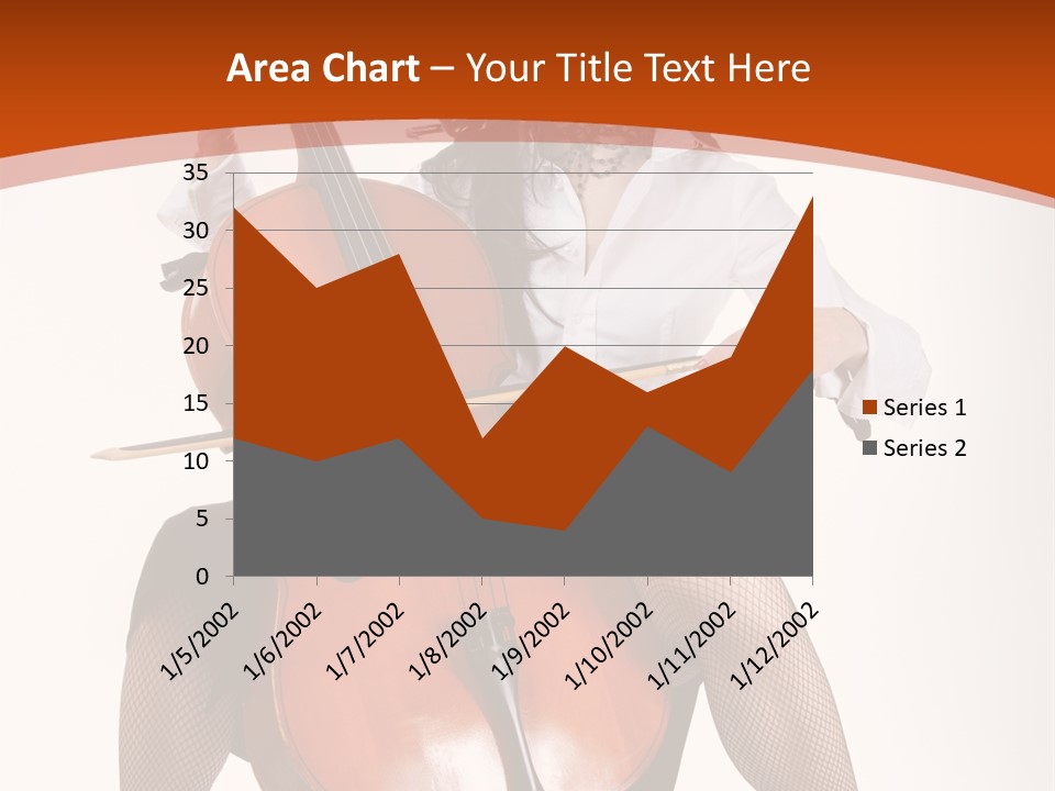 Girl Playing Cello PowerPoint Template