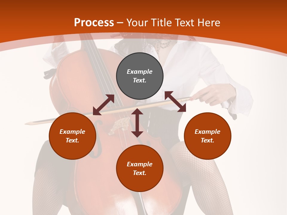 Girl Playing Cello PowerPoint Template