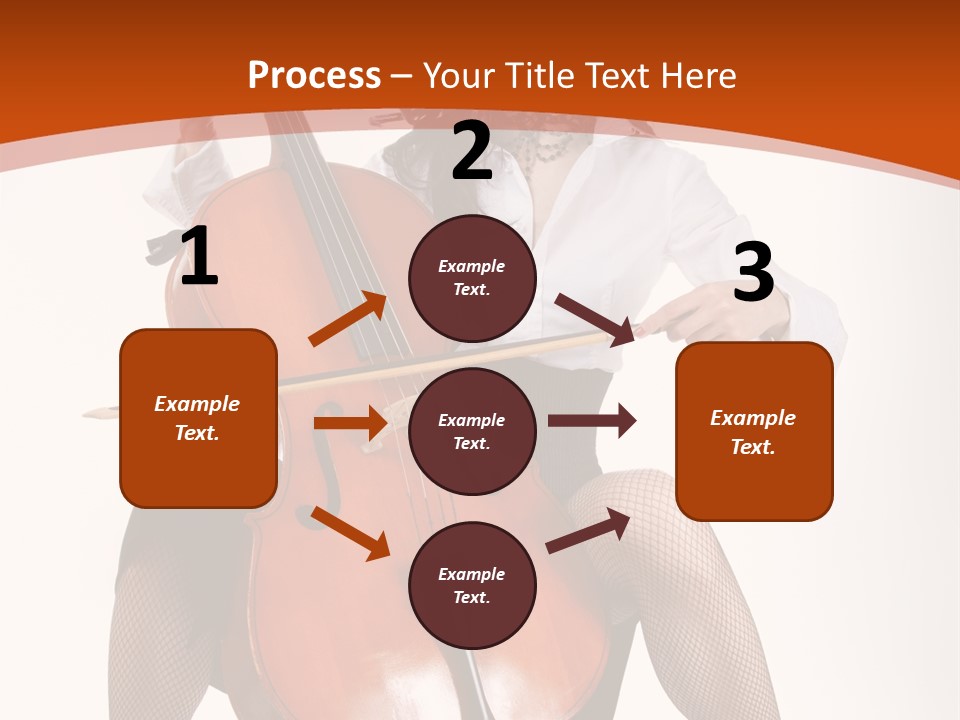 Girl Playing Cello PowerPoint Template