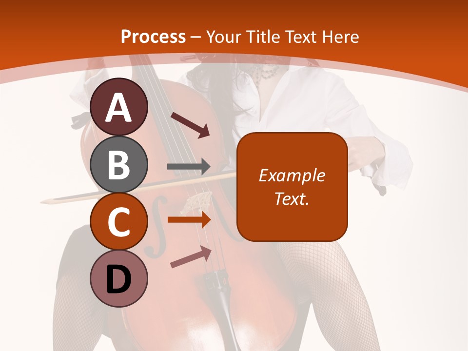 Girl Playing Cello PowerPoint Template