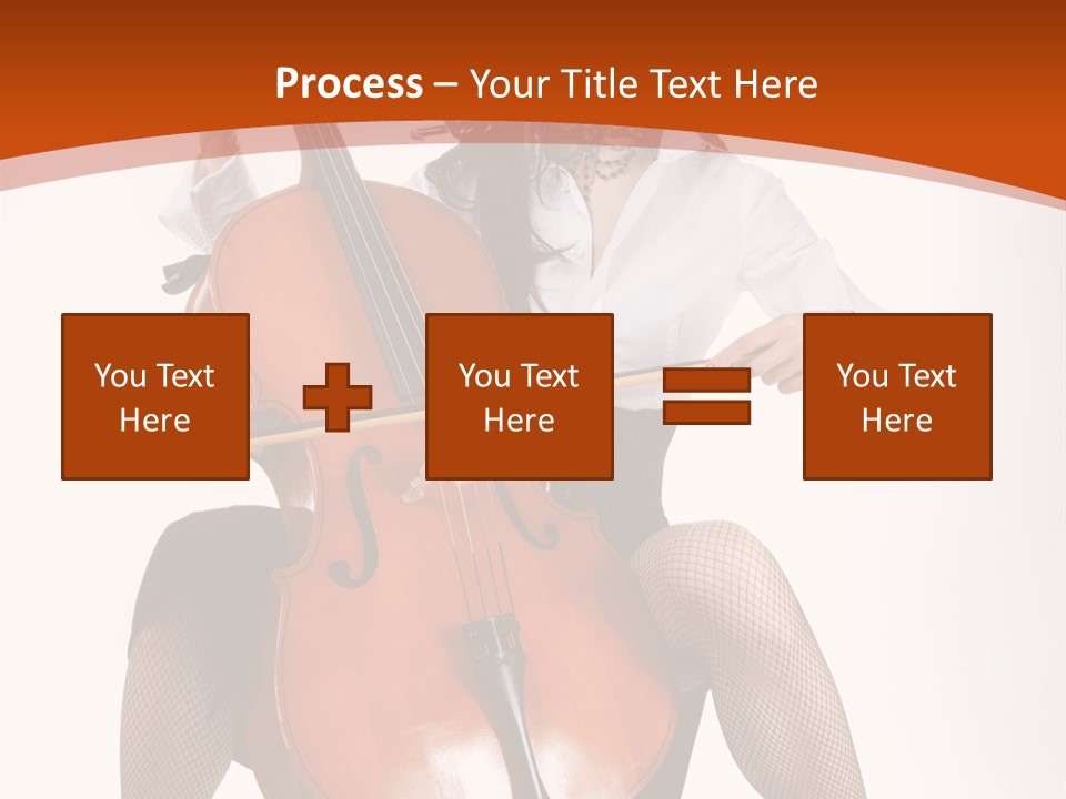 Girl Playing Cello PowerPoint Template