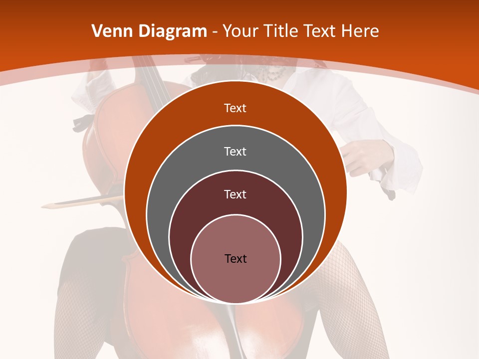 Girl Playing Cello PowerPoint Template