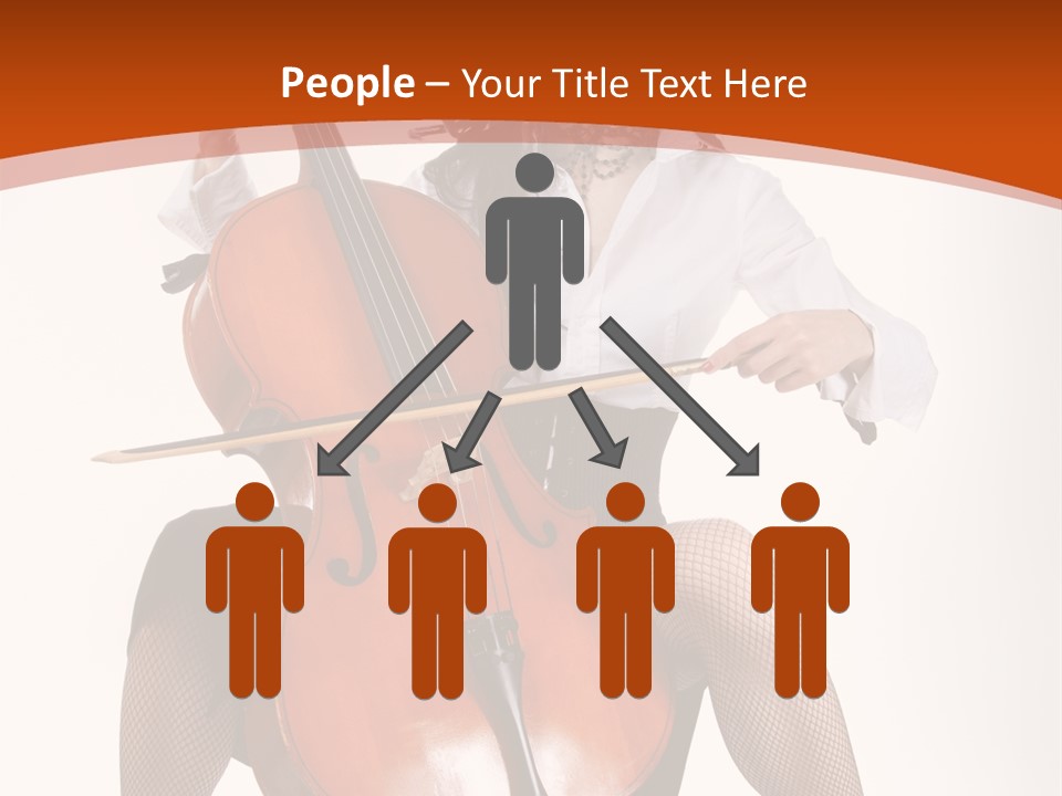 Girl Playing Cello PowerPoint Template