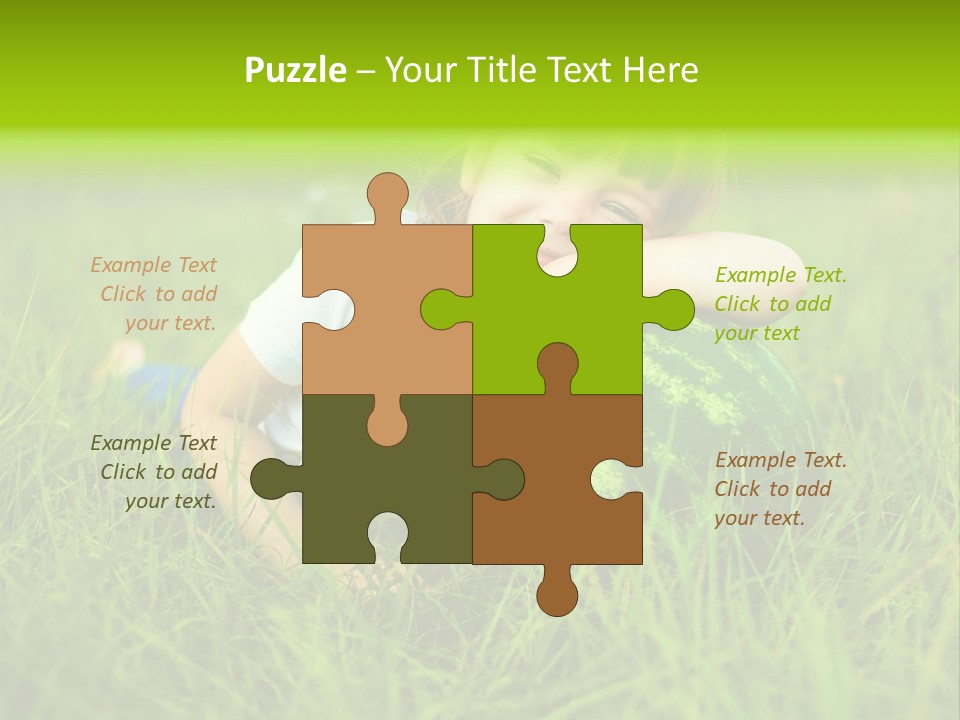 Emotion Water Melon Summertime PowerPoint Template