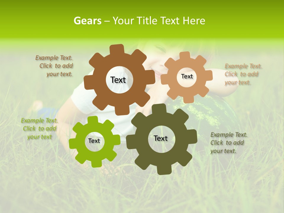 Emotion Water Melon Summertime PowerPoint Template