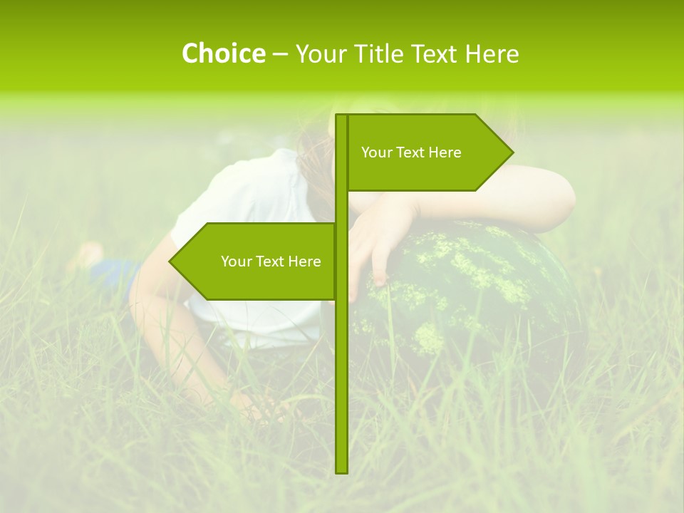 Emotion Water Melon Summertime PowerPoint Template