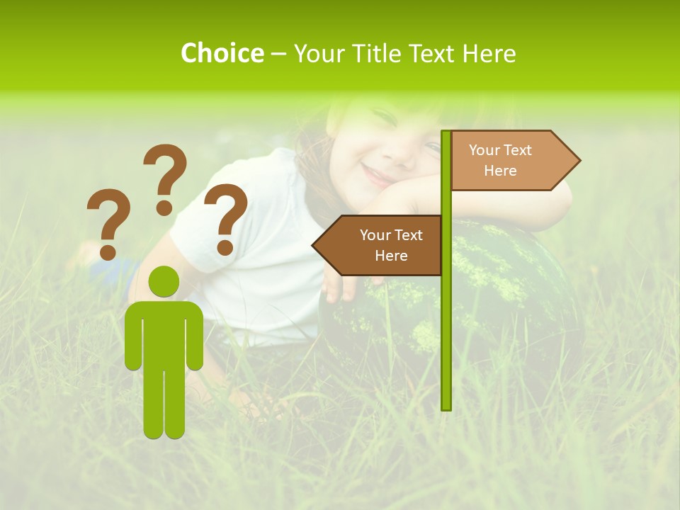 Emotion Water Melon Summertime PowerPoint Template