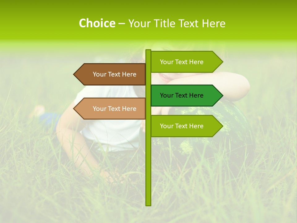 Emotion Water Melon Summertime PowerPoint Template