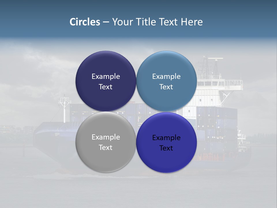 Carrier Port Security Shipping PowerPoint Template