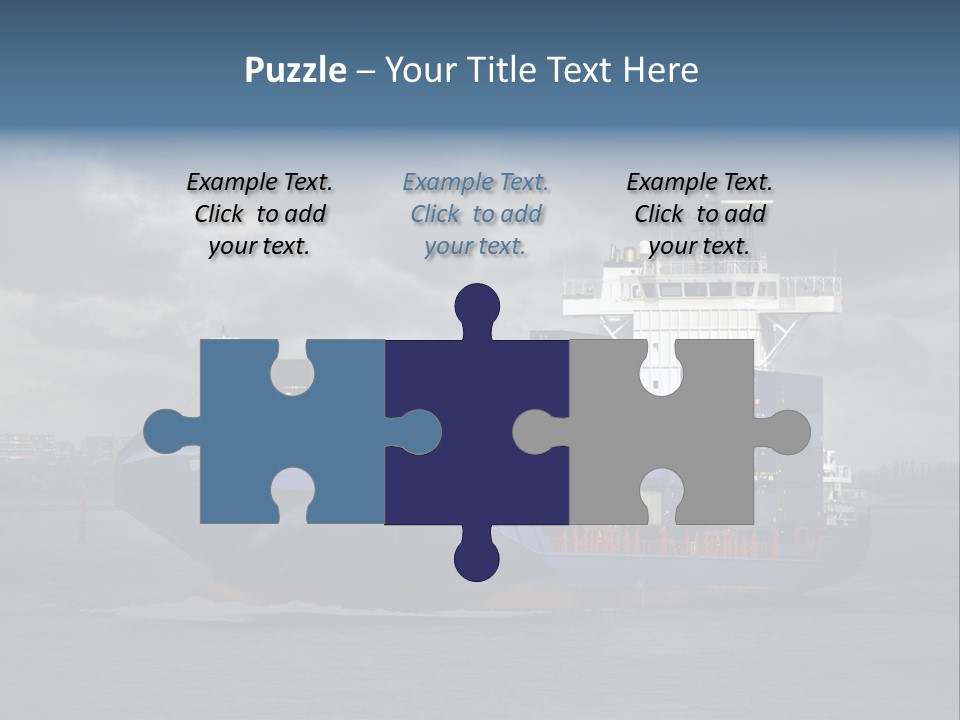 Carrier Port Security Shipping PowerPoint Template