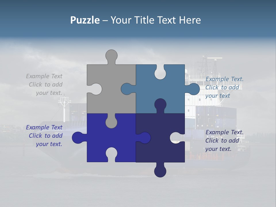 Carrier Port Security Shipping PowerPoint Template