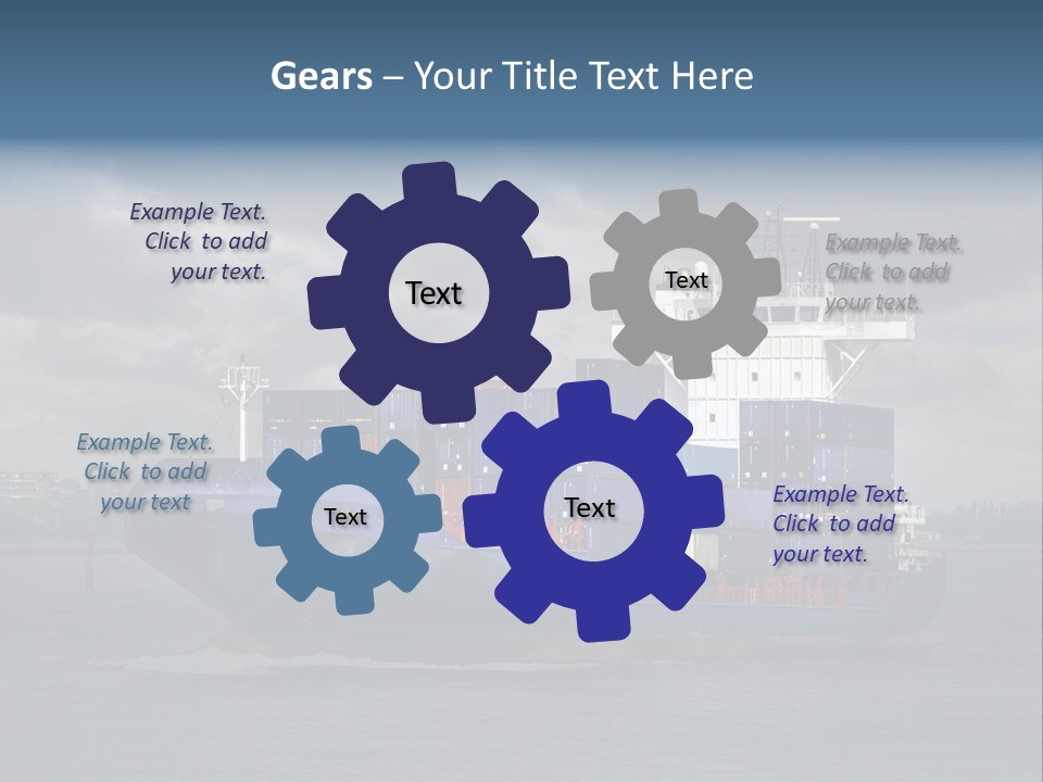 Carrier Port Security Shipping PowerPoint Template