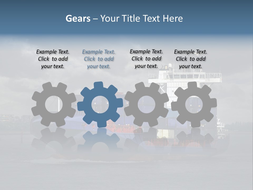 Carrier Port Security Shipping PowerPoint Template