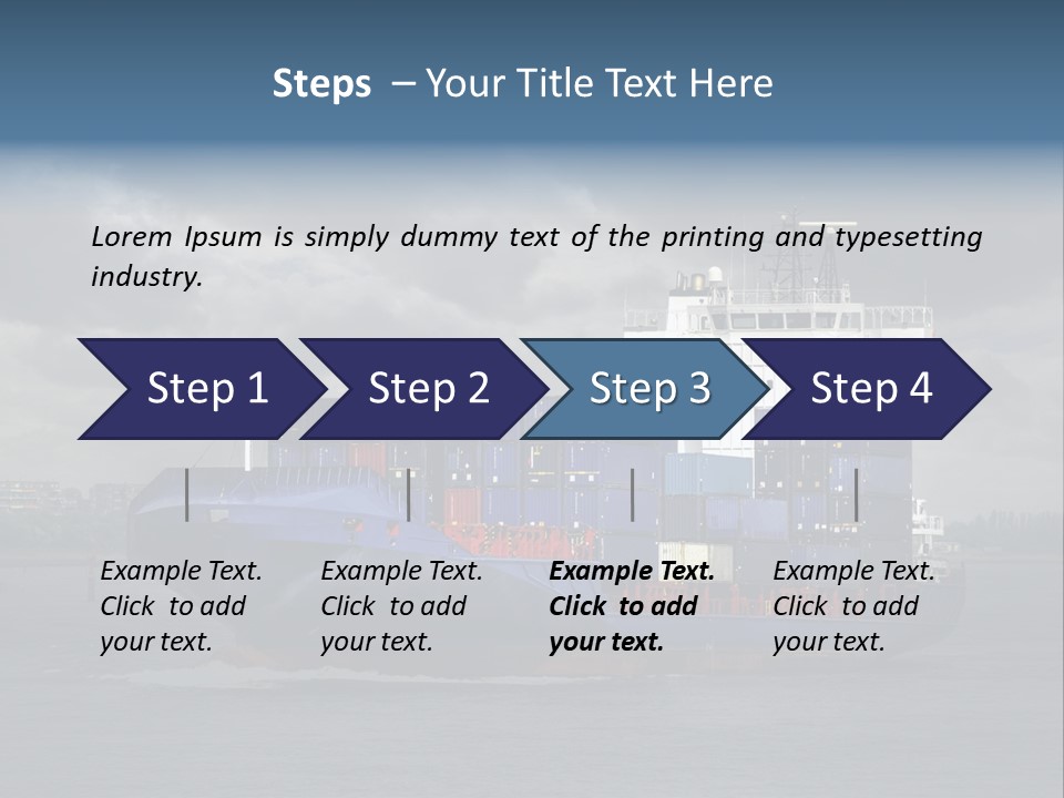Carrier Port Security Shipping PowerPoint Template