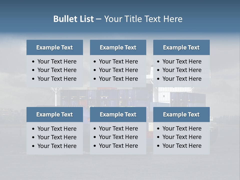 Carrier Port Security Shipping PowerPoint Template