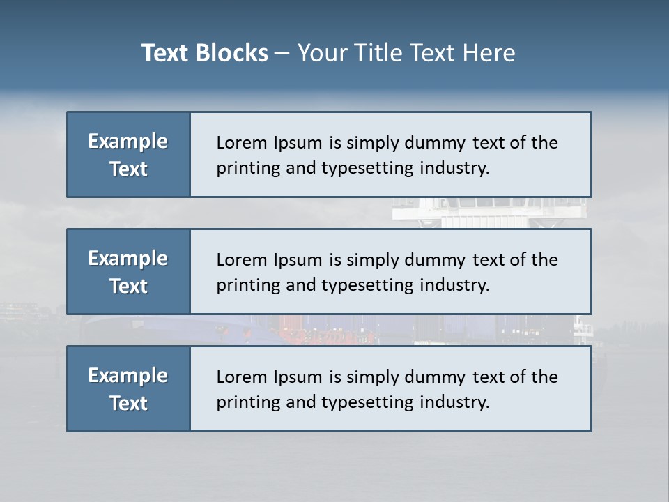 Carrier Port Security Shipping PowerPoint Template