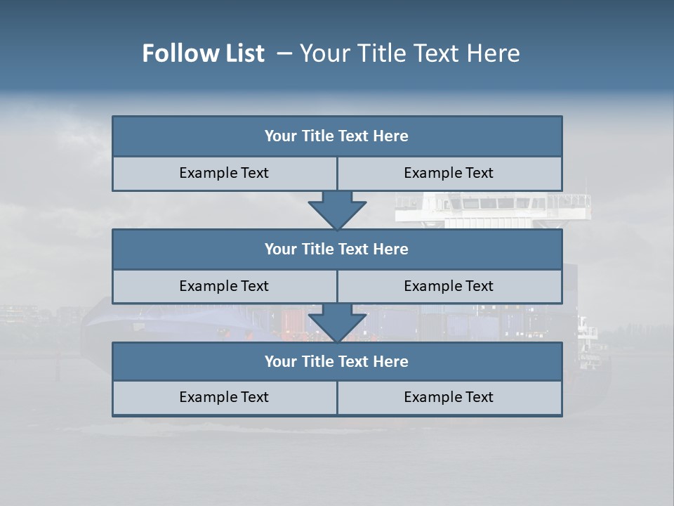 Carrier Port Security Shipping PowerPoint Template