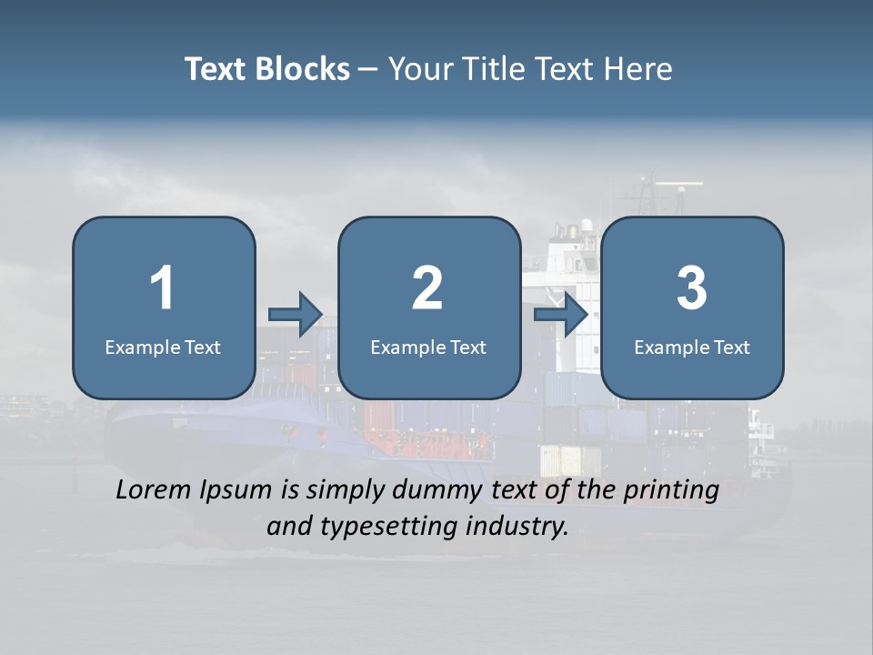 Carrier Port Security Shipping PowerPoint Template