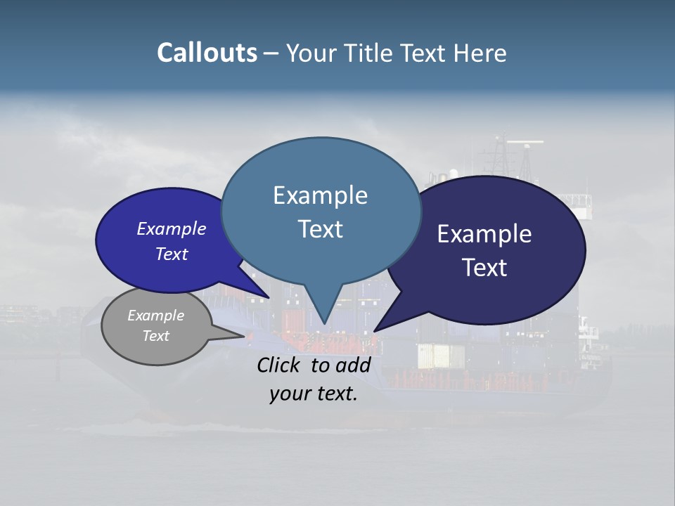 Carrier Port Security Shipping PowerPoint Template