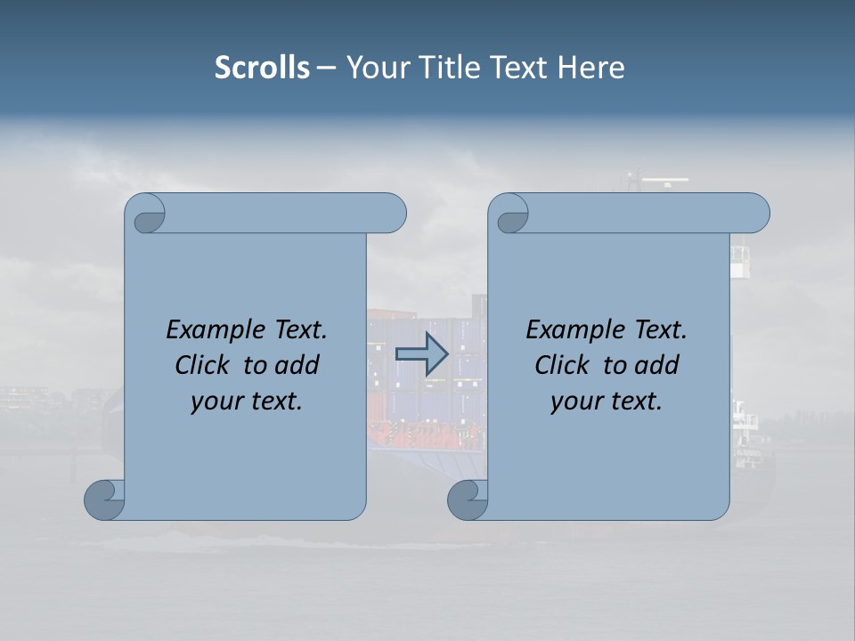 Carrier Port Security Shipping PowerPoint Template