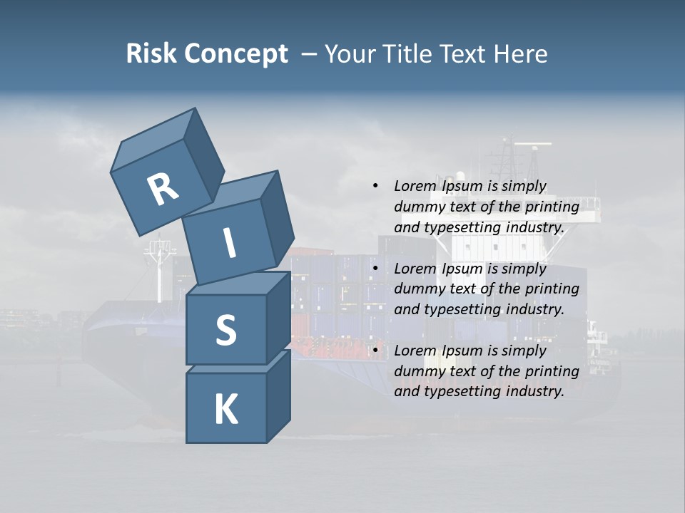 Carrier Port Security Shipping PowerPoint Template