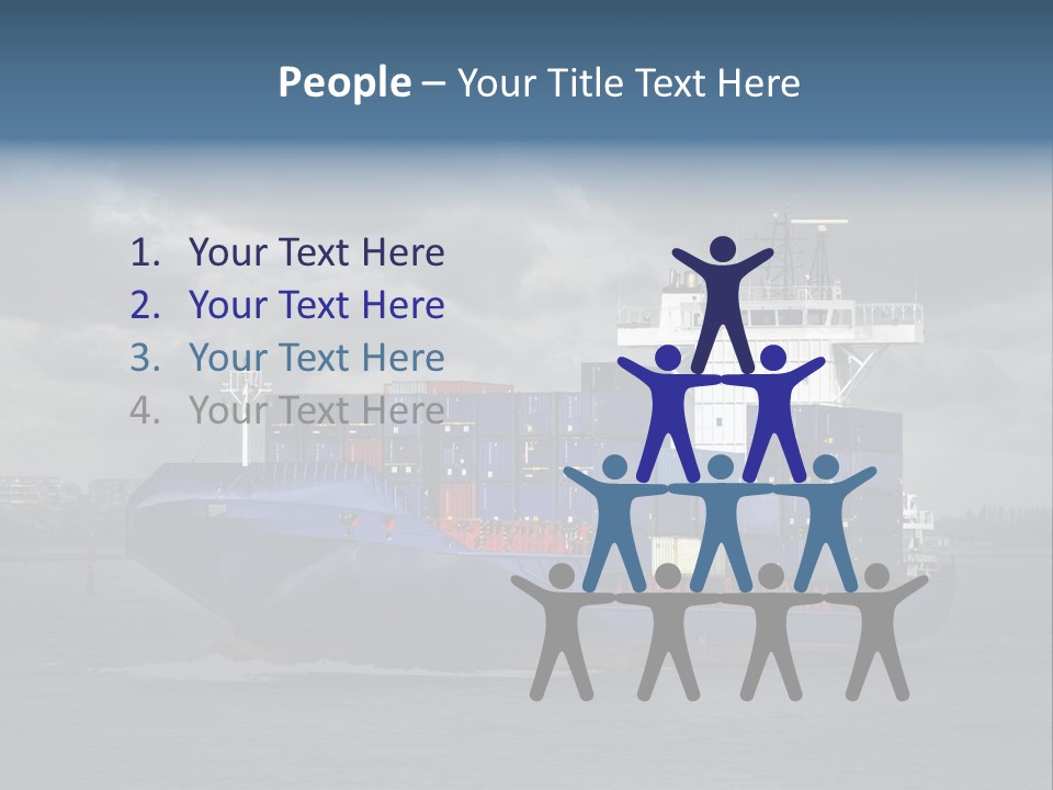 Carrier Port Security Shipping PowerPoint Template