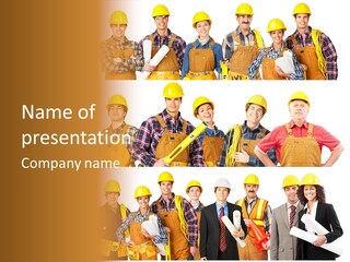 People Workers PowerPoint Template