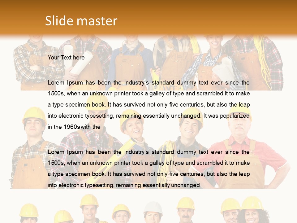People Workers PowerPoint Template