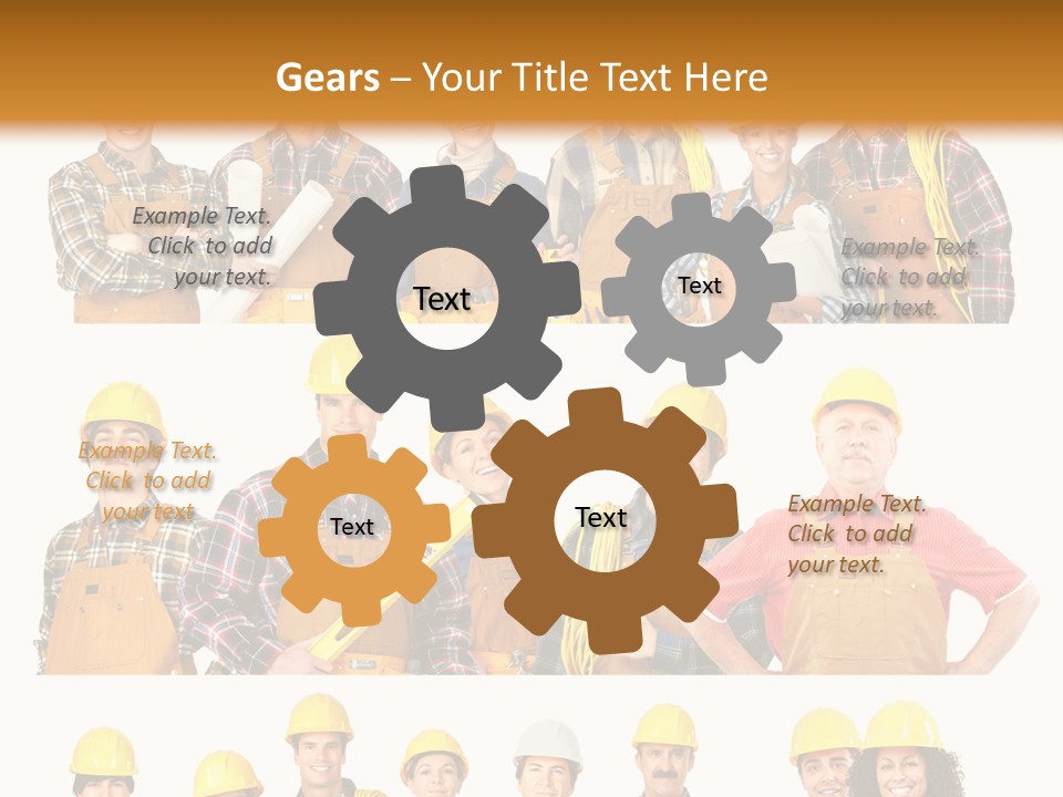 People Workers PowerPoint Template