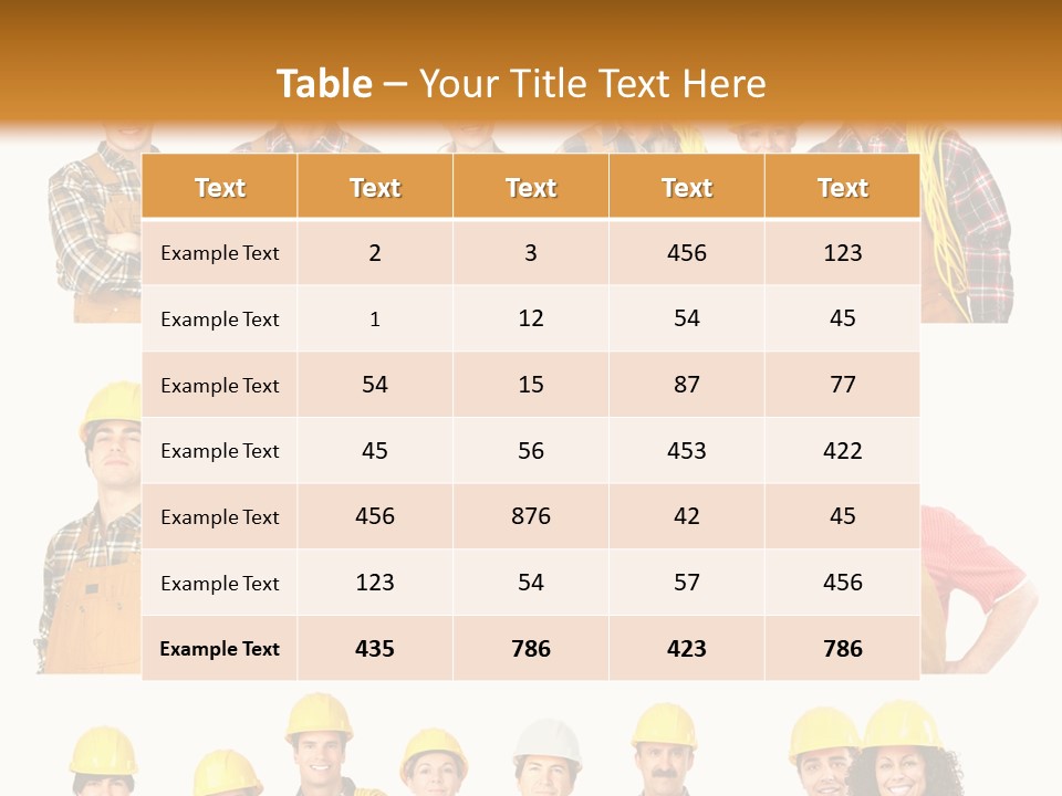 People Workers PowerPoint Template