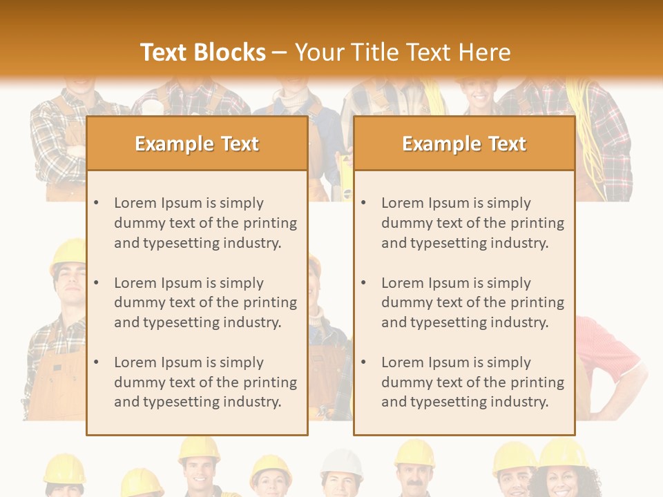 People Workers PowerPoint Template