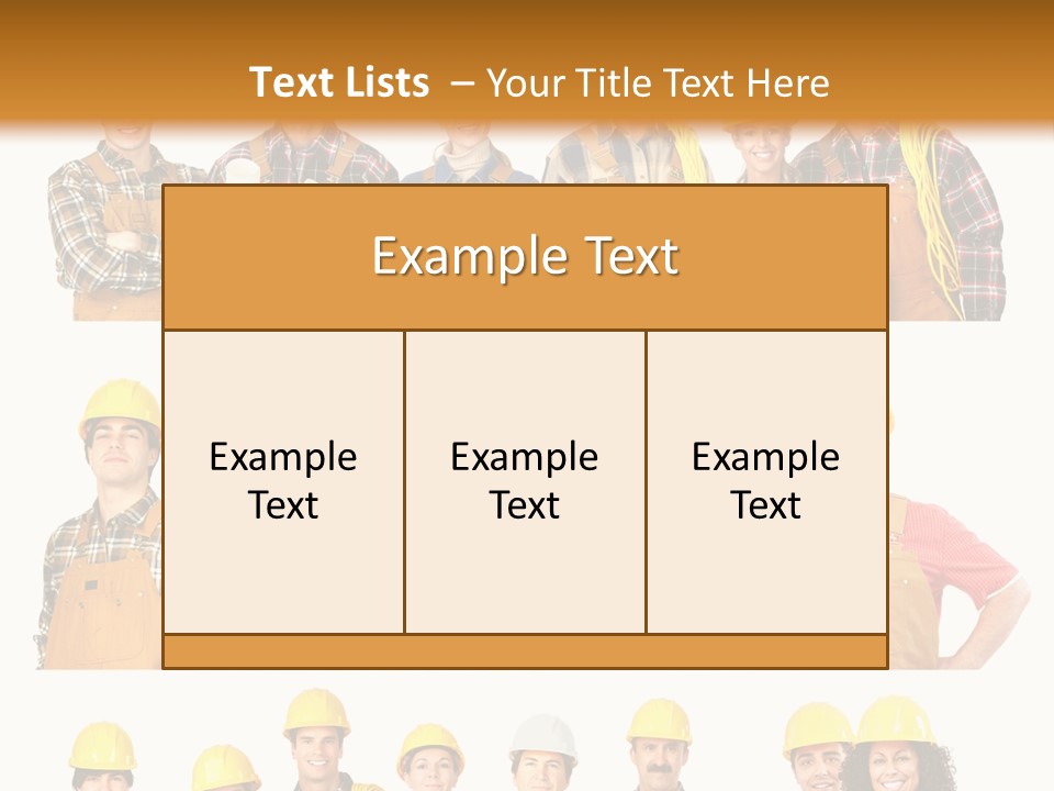 People Workers PowerPoint Template