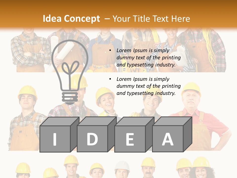 People Workers PowerPoint Template