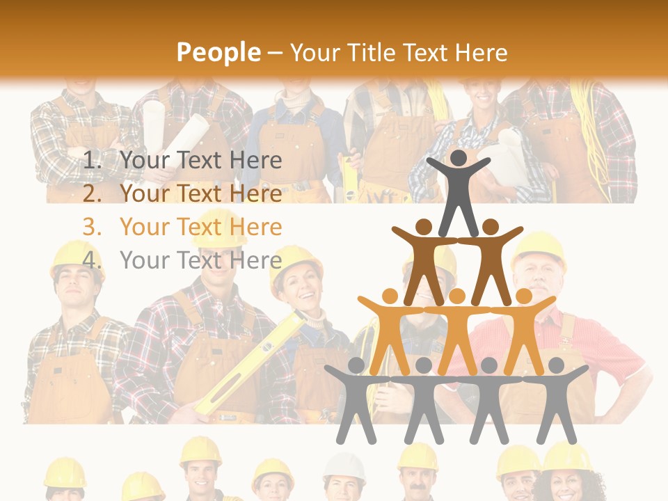 People Workers PowerPoint Template
