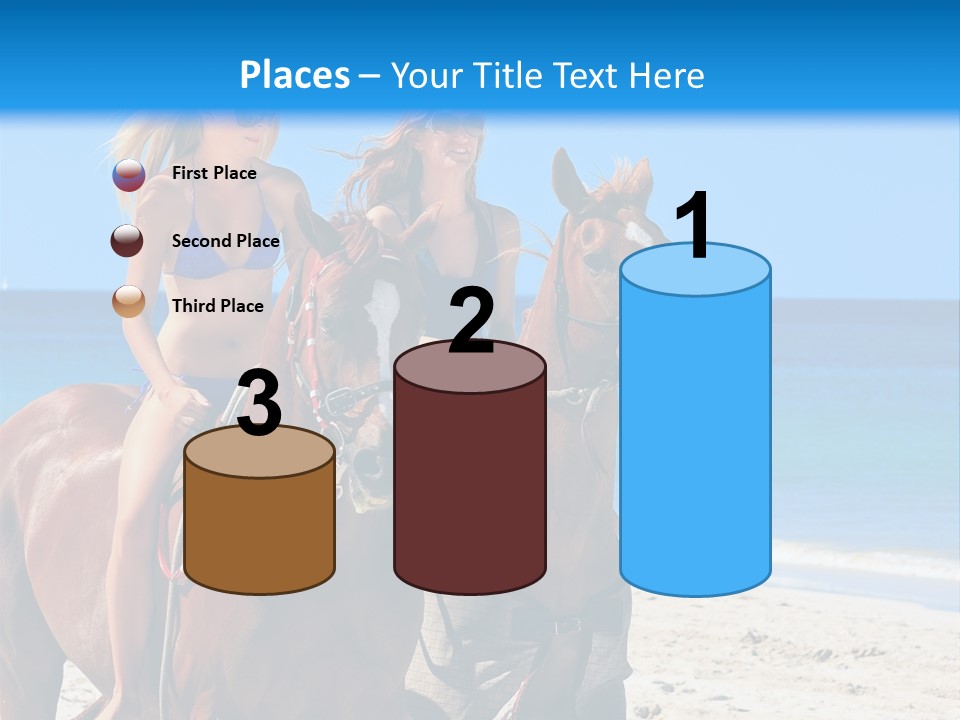 Woman Riding Horse PowerPoint Template