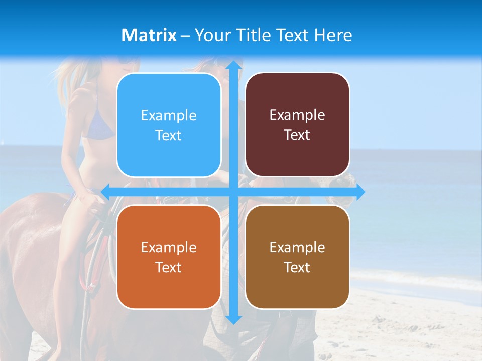 Woman Riding Horse PowerPoint Template