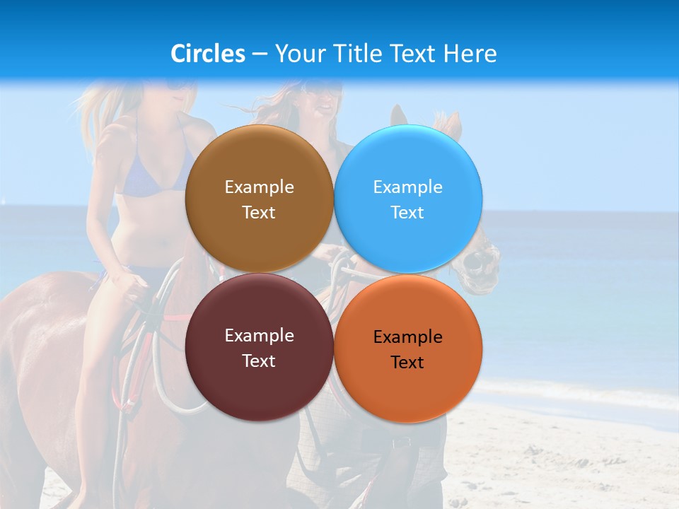 Woman Riding Horse PowerPoint Template