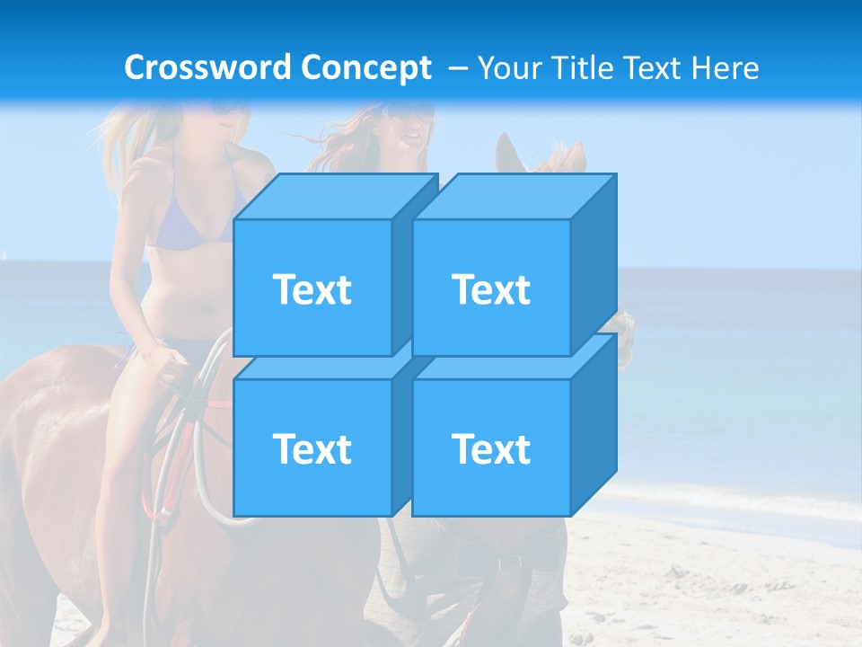 Woman Riding Horse PowerPoint Template