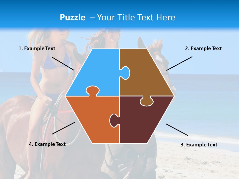 Woman Riding Horse PowerPoint Template