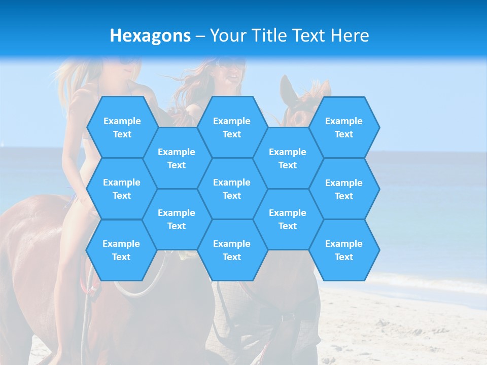 Woman Riding Horse PowerPoint Template